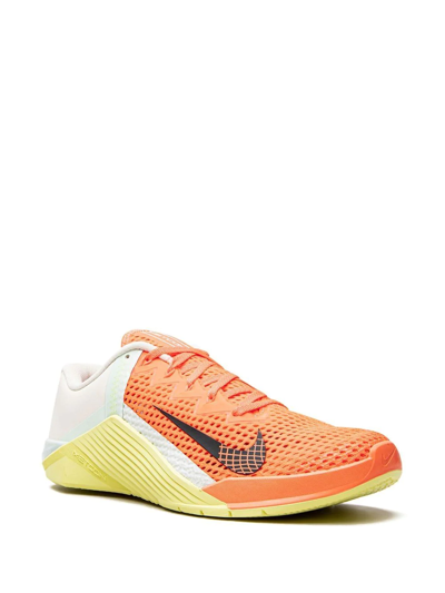 Shop Nike Metcon 6 Low-top Sneakers In Orange