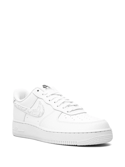 Nike Air Force 1 Low "white Paisley" Sneakers In White