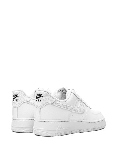 Nike Air Force 1 Low "white Paisley" Sneakers In White