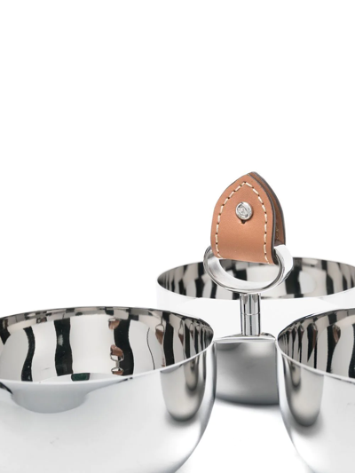 Polo Ralph Lauren Wyatt Triple But Bowls In Silver