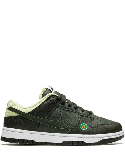 Shop Nike Dunk Low "avocado" Sneakers In Green