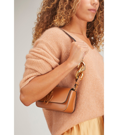 Shop Jw Anderson Chain Baguette Anchor Bag In Pecan In Brown