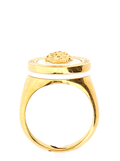 Shop Versace Medusa Ring In Oro