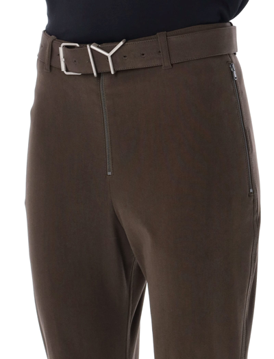 Shop Y/project Y Belt Ski Pants In Olive