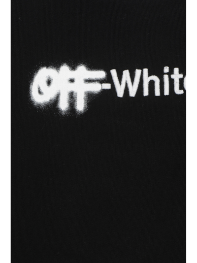 Shop Off-white Spray Helv Sweatshirt In Black/white