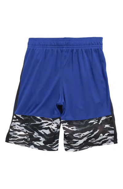 Shop Under Armour Kids' Ua Stunt 3.0 Performance Athletic Shorts In Royal / / Mod Gray