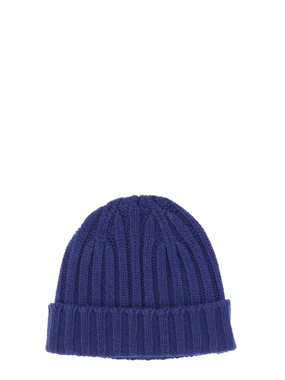 Shop Aspesi Beanie Hat In Blu