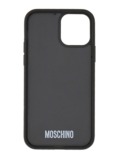 Shop Moschino Cover For Iphone 12/12 Pro In Nero