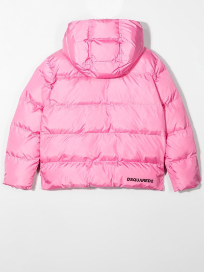 Shop Dsquared2 Hooded Jacket In Boubble