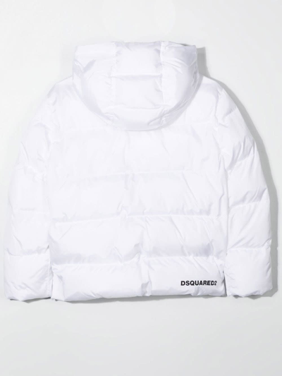 Dsquared2 Hooded Jacket In White