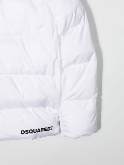 Shop Dsquared2 Hooded Jacket In White