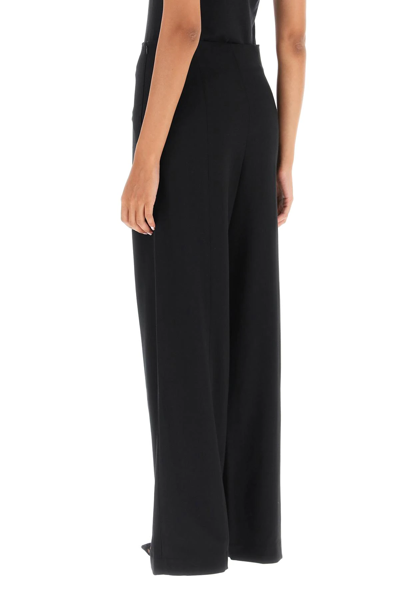 Shop Loulou Studio Viscose-blend Hamill Pant In Black