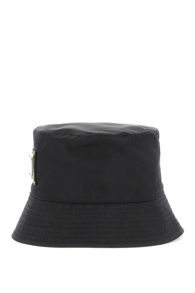 Shop Dolce & Gabbana Nylon Bucket Hat In Black