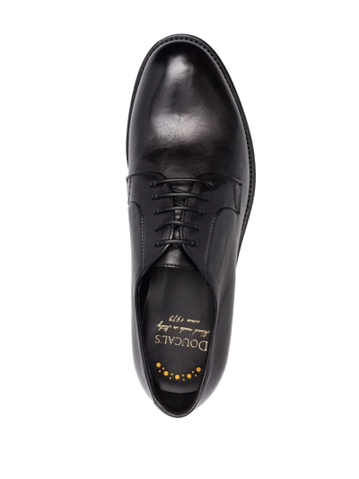 Shop Doucal's Leather Lace-up Shoes In Black