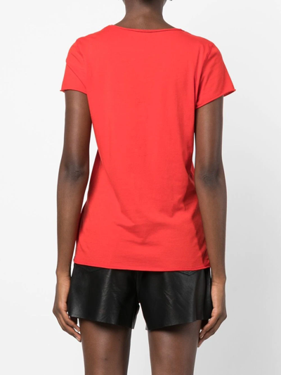Shop Zadig & Voltaire Graphic-print T-shirt In Red