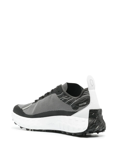 Shop Norda 001 Lace-up Running Sneakers In Black