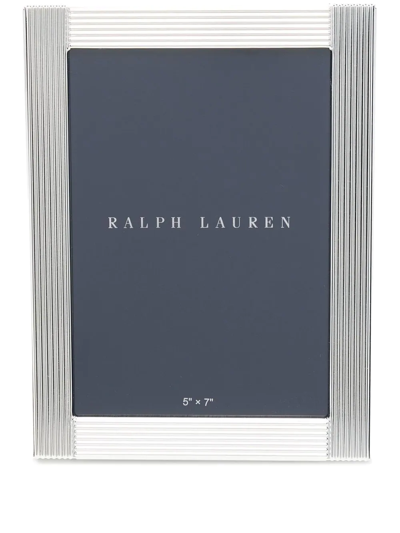 Shop Ralph Lauren Luxe Photo Frame (5cm X 7cm) In Silver