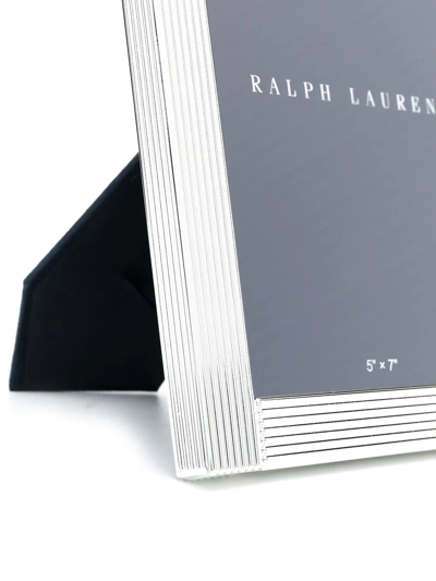 Shop Ralph Lauren Luxe Photo Frame (5cm X 7cm) In Silver