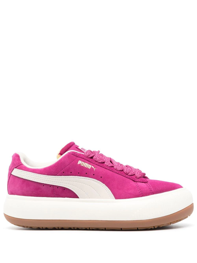 Shop Puma Mayu Suede Trainers In Pink