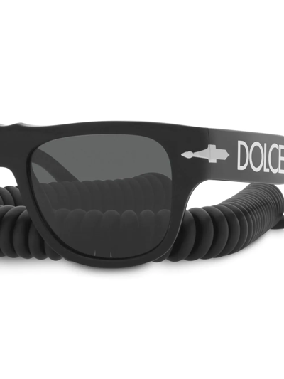 Persol Pinnacle Logo-print Sunglasses In Black