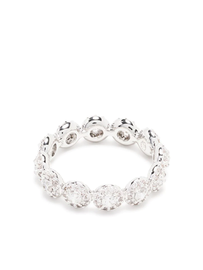 Shop Swarovski Constella Pavé-crystal Ring In Silver