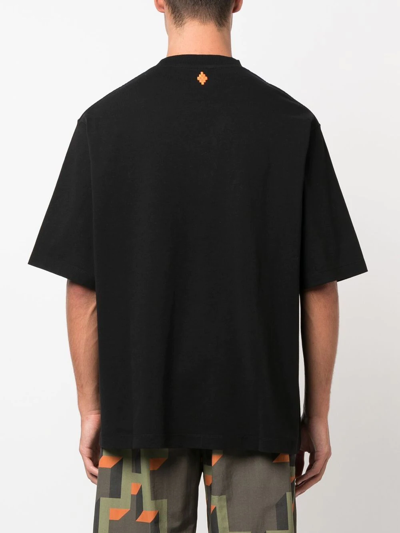 Shop Marcelo Burlon County Of Milan Feather-print T-shirt In Black