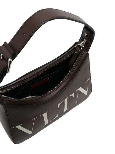 Valentino Vltn Hobo Tote Bag In Brown