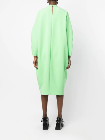 Vivetta Keyhole Stretch-jersey Dress In Green