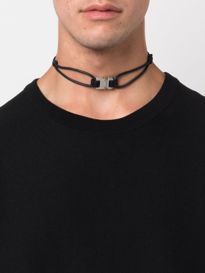 Shop Alyx Padlock Choker Necklace In Black