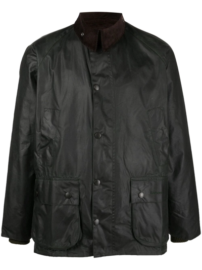 Shop Barbour Bedale Waxed Jacket In Green
