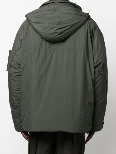 Shop Juunj Padded Zip-up Jacket In Green
