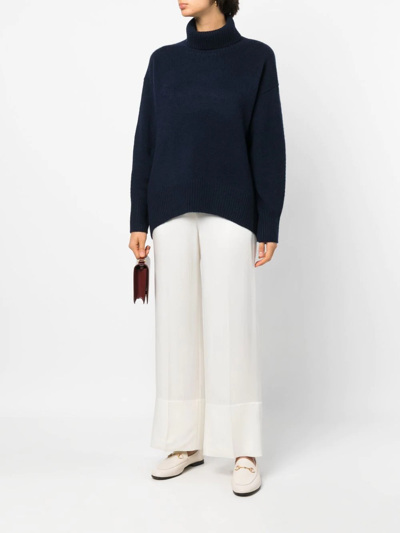 Shop Arch4 Roll-neck Long-sleeve Jumper In Blue