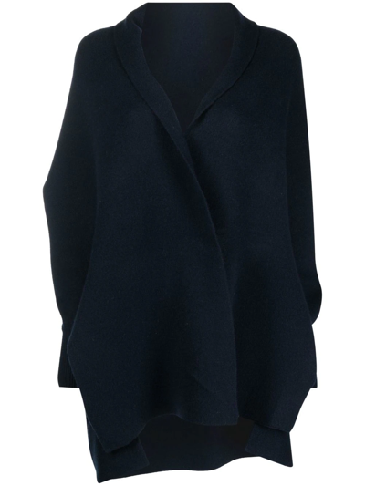Shop Philo-sofie Shawl-lapel Cashmere Cardi-coat In Blue