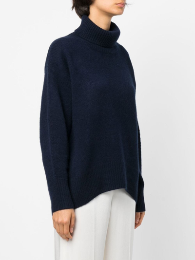 Shop Arch4 Roll-neck Long-sleeve Jumper In Blue