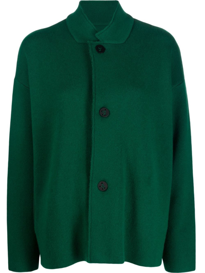 Shop Oyuna Cashmere Cardi-coat In Green