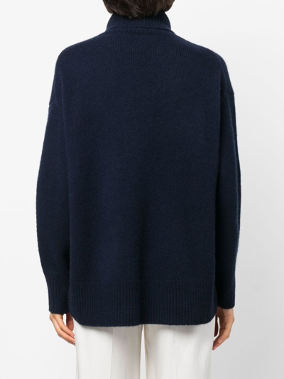 Shop Arch4 Roll-neck Long-sleeve Jumper In Blue