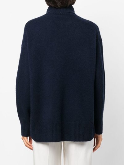 Arch4 World's End Turtleneck Jumper In Blue