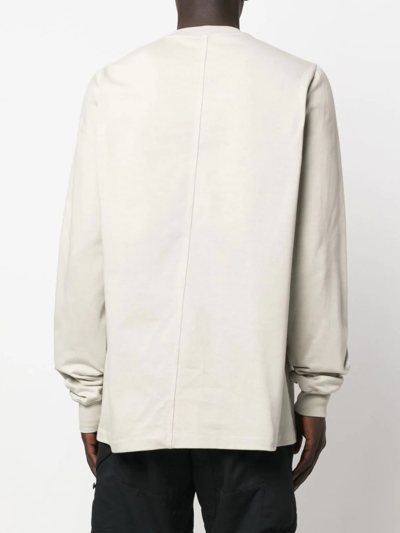 Shop Rick Owens Crew-neck Long-sleeve Sweatshirt In Neutrals