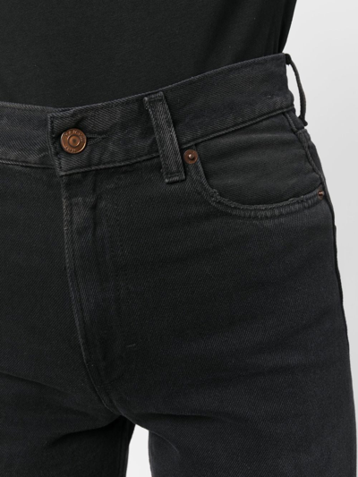 Shop Haikure Straight-leg Denim Jeans In Black