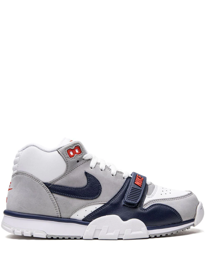 Shop Nike Air Trainer 1 "midnight Navy" Sneakers In Grey