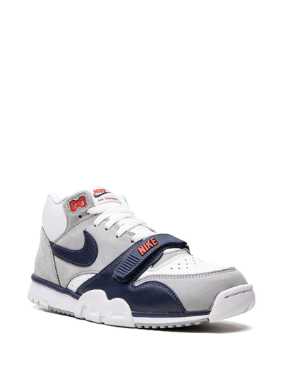 Shop Nike Air Trainer 1 "midnight Navy" Sneakers In Grey