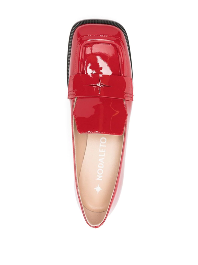 Nodaleto Bulla Babies Patent-leather Platform Mary Jane Pumps In Red Corvette