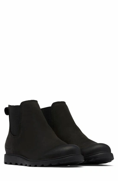 Sorel Ainsley Chelsea Weatherproof Leather Boot In Black | ModeSens