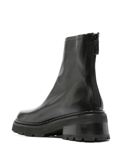 Shop By Far Alister 50mm Lug-sole Boots In Black