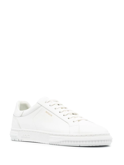 Shop Axel Arigato Atlas Logo-print Low-up Sneakers In White