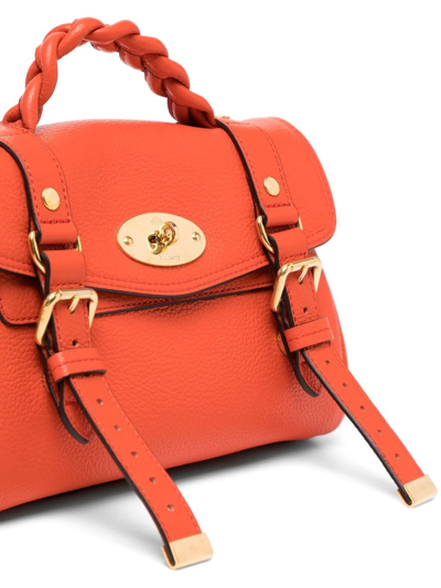 Shop Mulberry Mini Alexa Satchel In Orange