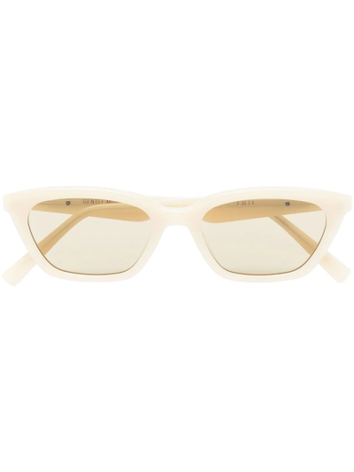 Shop Gentle Monster Loti Rectangle-frame Sunglasses In Yellow