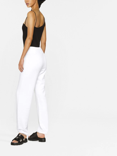 Shop Off-white Logo-print Cotton Track Pants In White