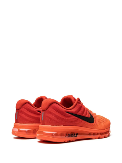 Shop Nike Air Max 2017 "bright Crimson" Sneakers In Red