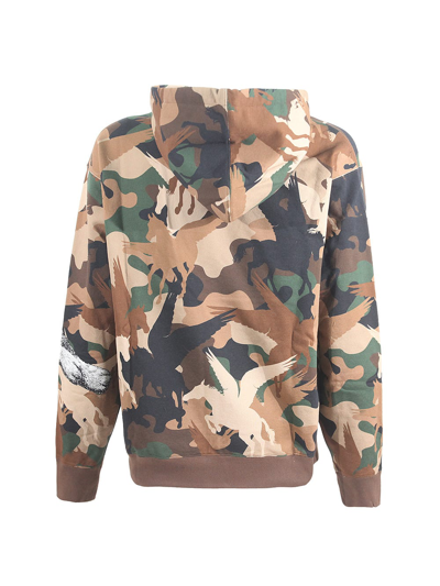 Shop Etro Sweatshirt With Print In Camuflage